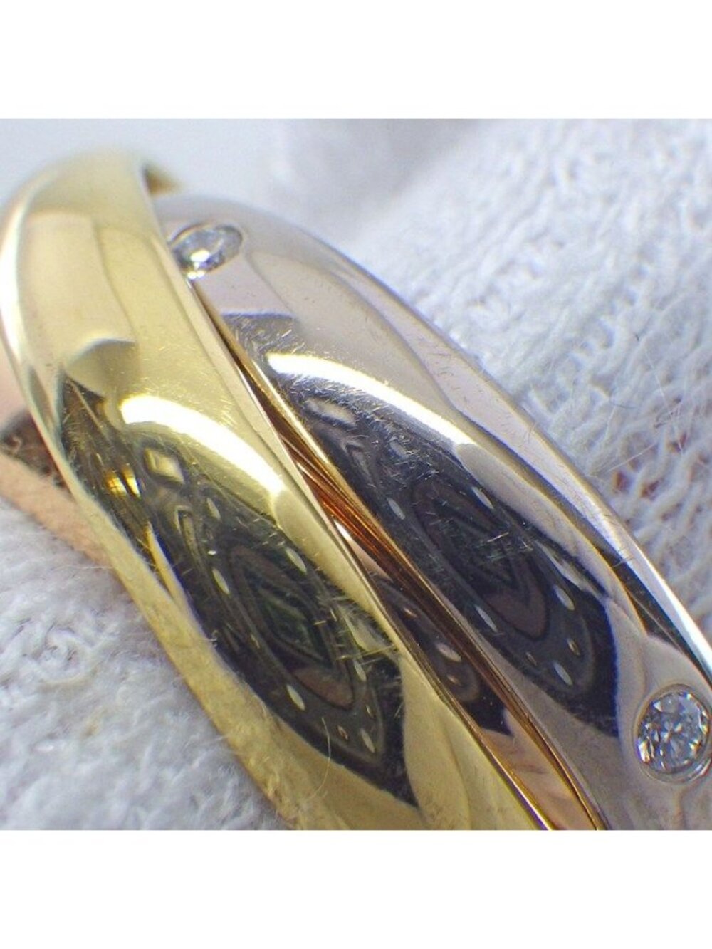 Cartier Ring Trinity Classic Model Three Color Diamond - Picture 5 of 11